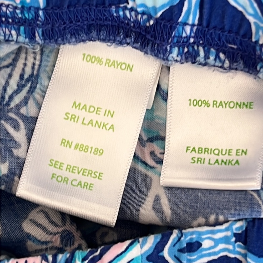 Lilly Pulitzer Bal Harbour Palazzo Pants in Lapis Lazuli Women Small - Picture 9 of 11